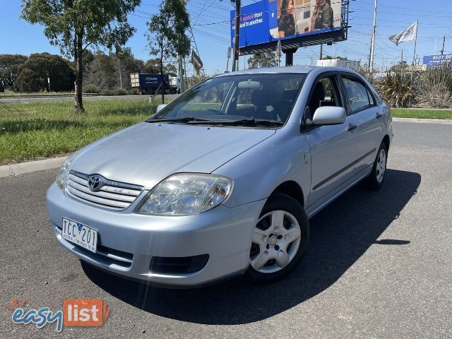 2004  TOYOTA COROLLA ASCENT ZZE122R 5Y SEDAN