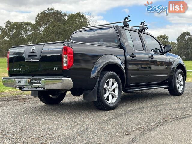 2013 NISSAN NAVARA ST (4x4) D40 MY12 DUAL CAB P/UP