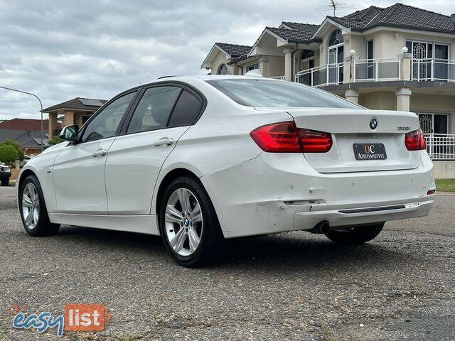 2012 BMW 3 20i LUXURY LINE F30 4D SEDAN