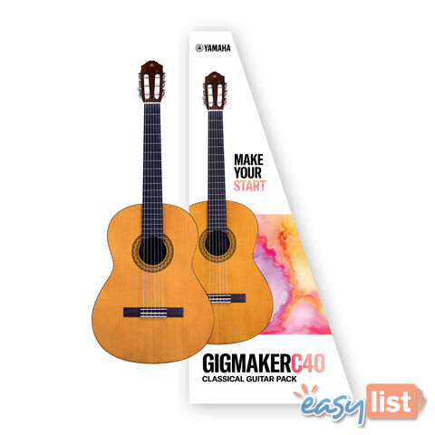 Yamaha Gigmaker Guitar C40 Pack Academy C Series Classical Acoustic