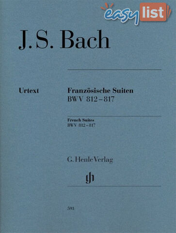 JS Bach - French Suites BWV 812-817 HN593