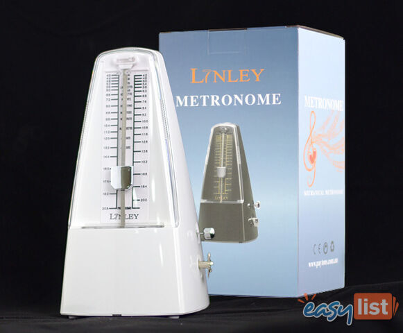Linley Metronome Plastic with Bell Gloss White