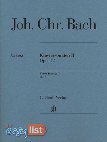 Bach JC  - Piano Sonatas, Volume II op. 17