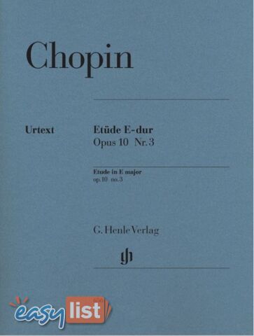 Chopin Etude E major op. 10 no. 3 piano