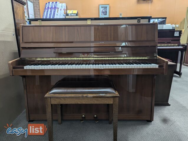 Zimmermann Upright Piano 108 cm Light Walnut Polished