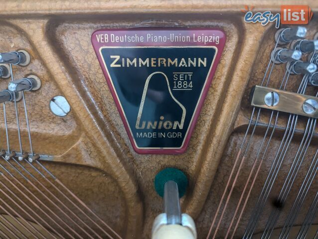 Zimmermann Upright Piano 108 cm Light Walnut Polished