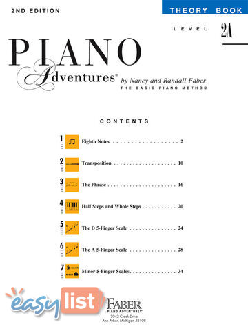 Piano Adventures Level 2A - Theory Book