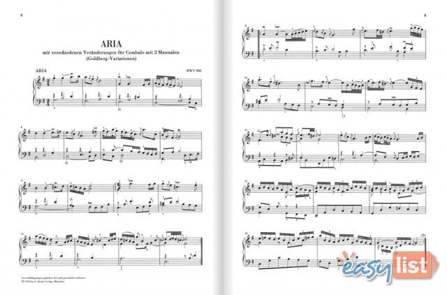 JS Bach Goldberg Variations BWV 988