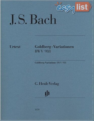 Bach JS Goldberg Variations BWV 988 