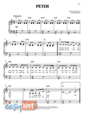 Taylor Swift - The Tortured Poets Department: The Anthology (Easy Piano)