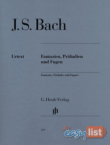 JS Bach  Fantasies, Preludes and Fugues 