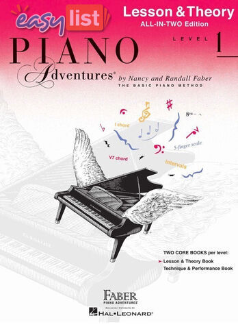 Piano Adventures All-In-Two Level 1 Lesson & Theory Book