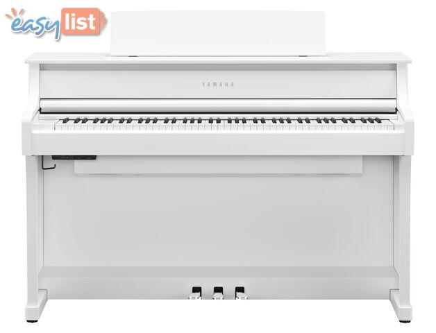 Yamaha Clavinova Digital Piano - CLP875 White Matt with Matching Bench