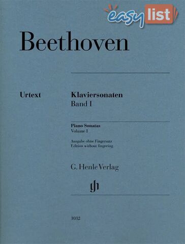 Beethoven - Piano Sonatas, Volume I   