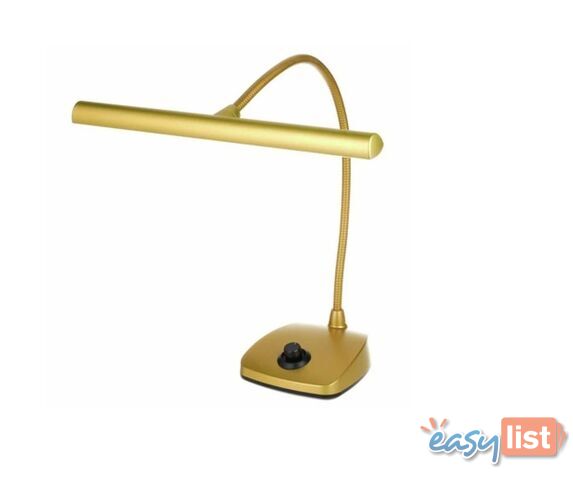 LED Piano Lamp / Light by Konig & Meyer - Gold