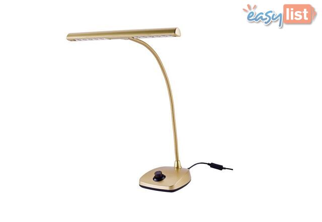 LED Piano Lamp / Light by Konig & Meyer - Gold