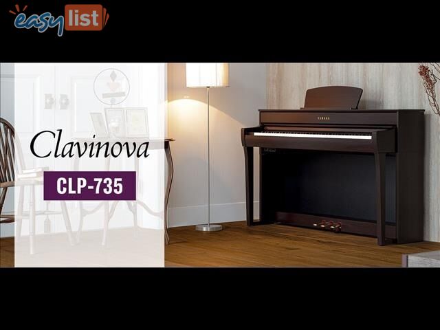 Yamaha Clavinova Digital Piano - CLP735 New in Polished Ebony