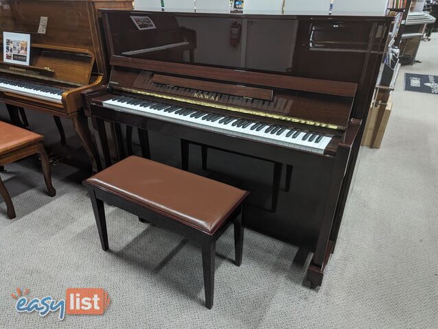 Kawai K25EA 121cm Upright Piano in Polished Mahogany - Ser No #2503394