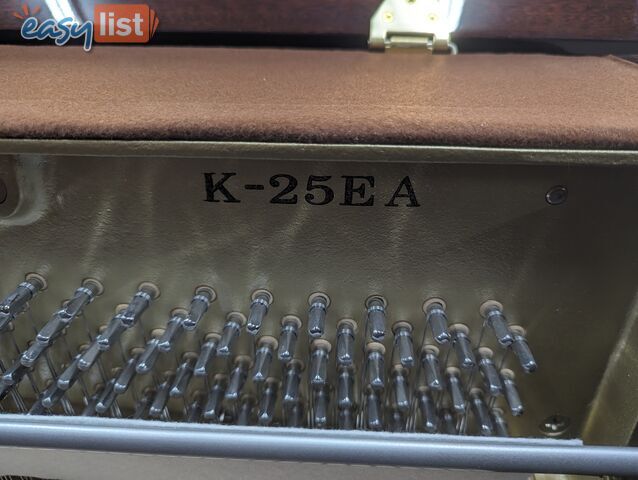 Kawai K25EA 121cm Upright Piano in Polished Mahogany - Ser No #2503394