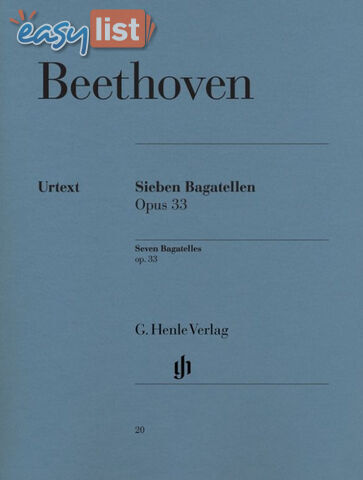 Beethoven - Seven Bagatelles op. 33