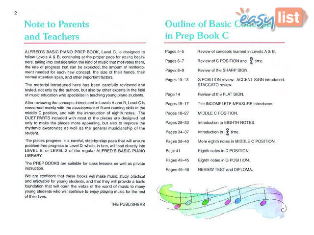 Alfred's Basic Piano Prep Course: Lesson bk C