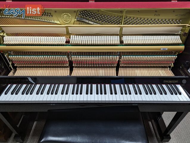 Yamaha 121cm Upright Piano  T121 in Polished Ebony