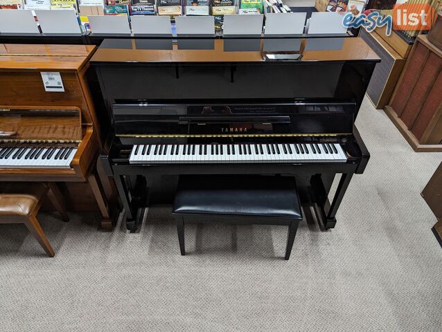 Yamaha 121cm Upright Piano  T121 in Polished Ebony