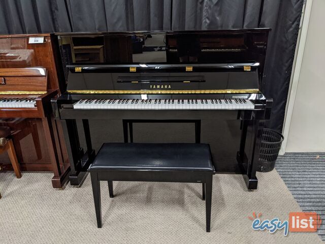 Yamaha 121cm Upright Piano  T121 in Polished Ebony