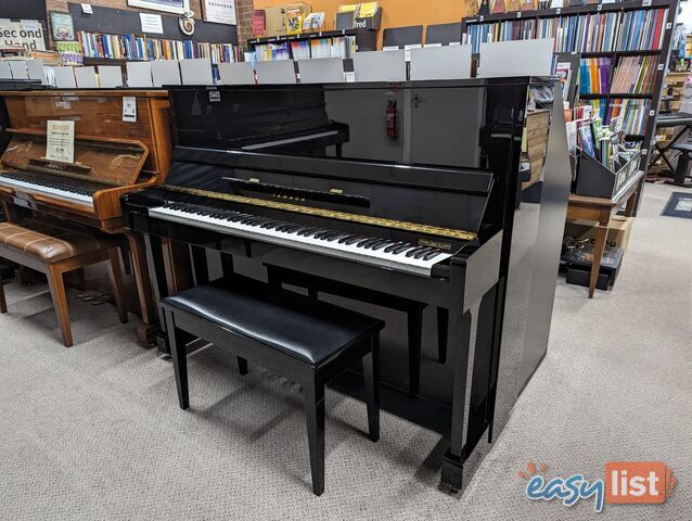 Yamaha 121cm Upright Piano  T121 in Polished Ebony