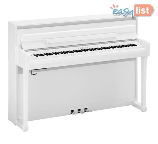 Yamaha Clavinova Digital Piano - CLP885WH -Polished White with Matching Bench