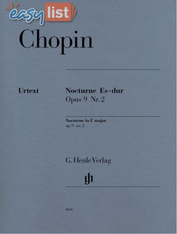 Chopin - Nocturne E flat major op. 9 no. 2 HN664