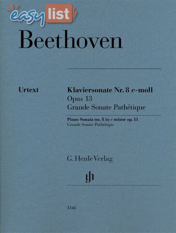 Beethoven - Piano Sonata no. 8 c minor op. 13 (Grande Sonata Pathetique) HN1348