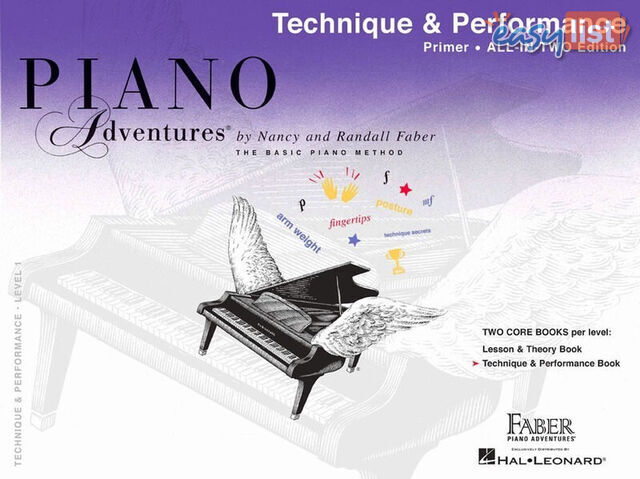 Piano Adventures All-In-Two Primer Level Technique & Performance Book