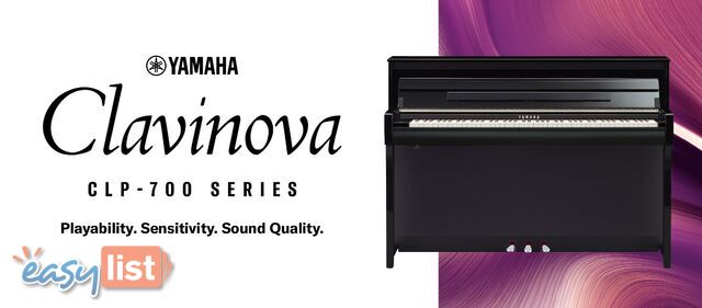 Yamaha Clavinova Digital Piano - CLP775 - Black - Dark Rosewood - Dark Walnut - White  