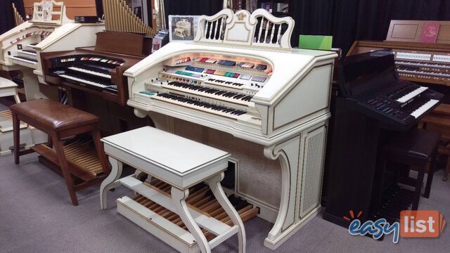 Wurlitzer Theatre Organ 950TA Deluxe Ivory & Gold Finish