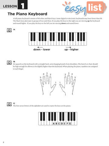 First 15 Lessons - Piano