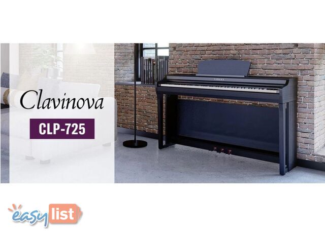 Yamaha Clavinova Digital Piano - CLP725 New in Polished Ebony