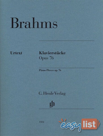 Brahms - Piano Pieces op. 76