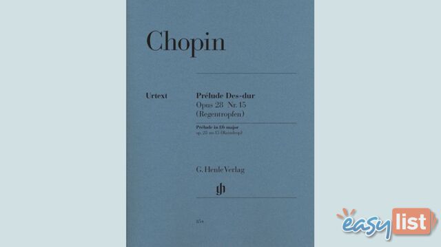 Chopin - Prelude D flat major op. 28 no. 15 (Raindrop) HN854