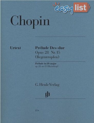 Chopin - Prelude D flat major op. 28 no. 15 (Raindrop) HN854