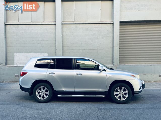 2012 TOYOTA KLUGER KX-R (4x4) 5 SEAT 5 SP AUTOMATIC 4D WAGON