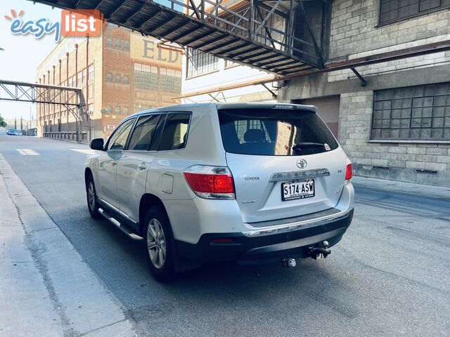 2012 TOYOTA KLUGER KX-R (4x4) 5 SEAT 5 SP AUTOMATIC 4D WAGON