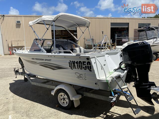 2007 Quintrex 480 Freedom Sport  with 75hp Mercury outboard on Fully Galvanized braked trailer