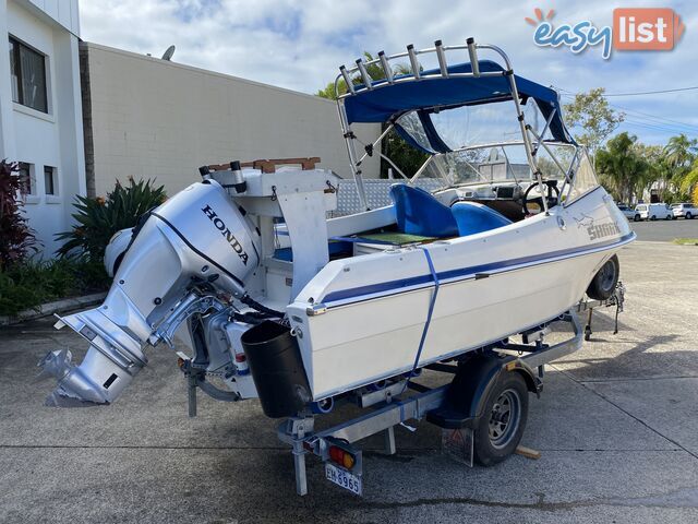 5m Seafarer cuddy cabin powered by 60hp Honda fuel injected four stroke  