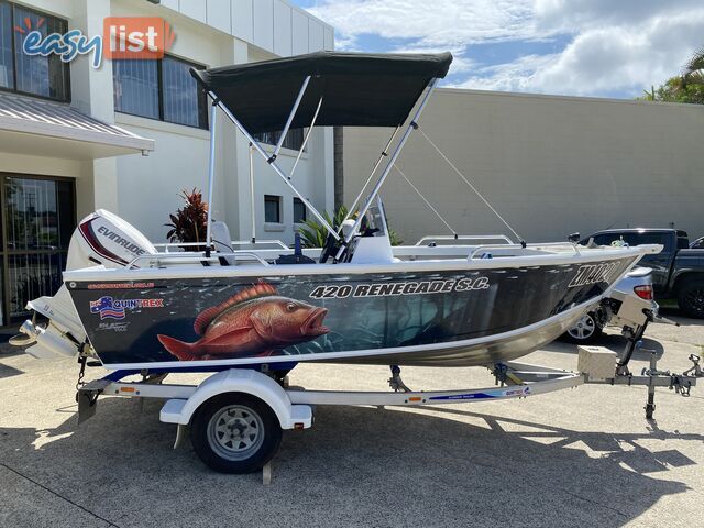 2017 Quintrex 420 Renegade S.C. with 50hp Evinrude on Aluminum Trailer