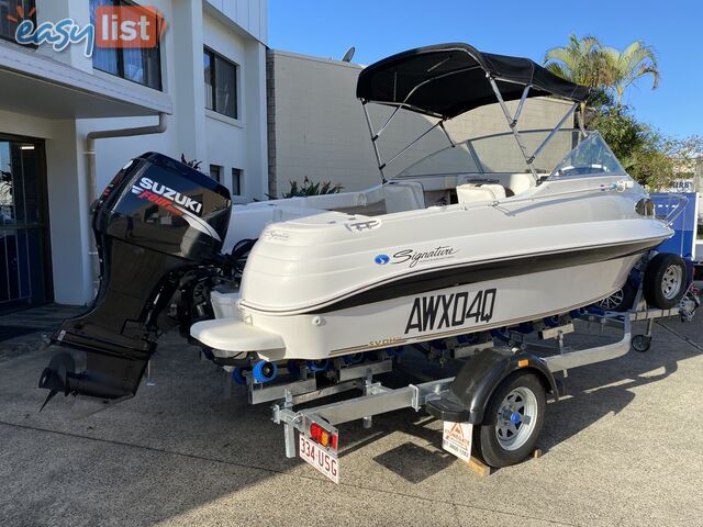 2007 Haines Signature 493f powered by a 70hp Suzuki on Trailer 