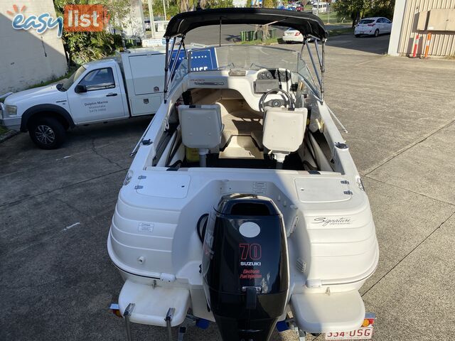 2007 Haines Signature 493f powered by a 70hp Suzuki on Trailer 