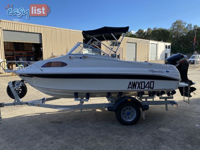 2007 Haines Signature 493f powered by a 70hp Suzuki on Trailer 
