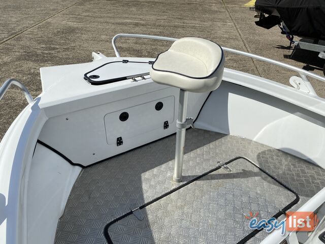 2015 Morningstar Bayfisher 498 with 60hp Honda on Galvanized Dunbier trailer