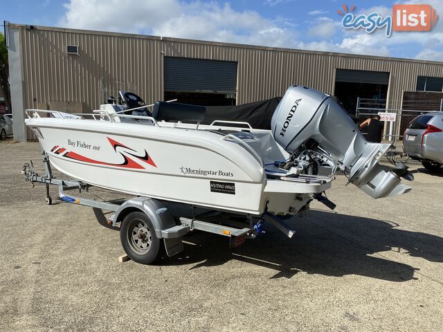 2015 Morningstar Bayfisher 498 with 60hp Honda on Galvanized Dunbier trailer